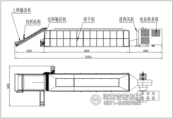 山药烘干机结构图